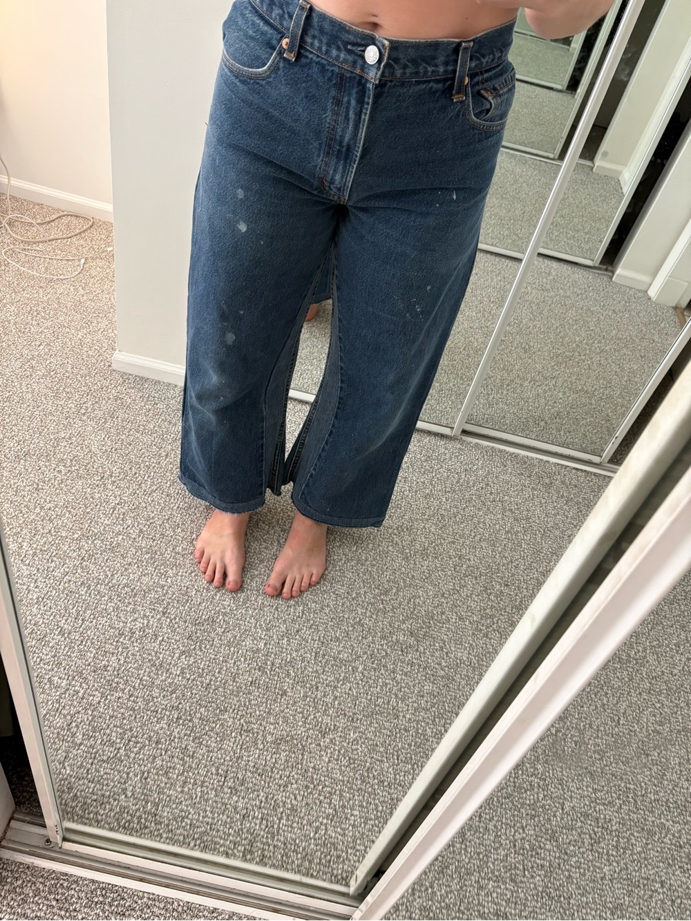 B SIDES Reworked Indigo Culotte Jeans - Picture 10 of 16
